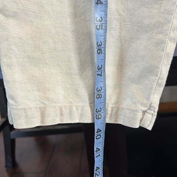 Women’s LL Bean Size 12 Regular 52% Linen Casual Pants - Picture 5 of 6